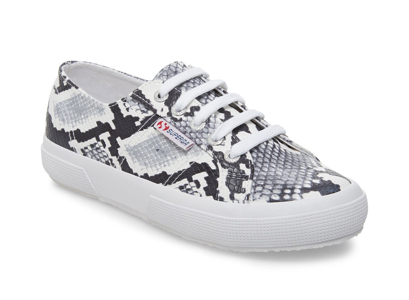 Tenis Feminino Pretas/Branco/Serpentine - Superga 2750 Synth Snakew - CSOZA-2749